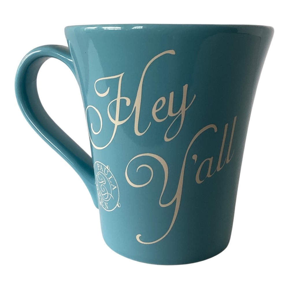 Paula Deen Hey Y’all Store Collection Southern Blue And White Ceramic Coffee Mug